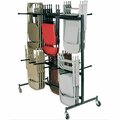 Interion By Global Industrial Interion Chair Cart with Double Tier for Folding Chairs, Holds 84 Chairs B678987